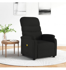 Fauteuil de massage Noir Tissu