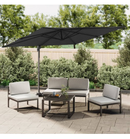 Parasol déporté avec mât en...