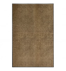 Paillasson lavable Marron...