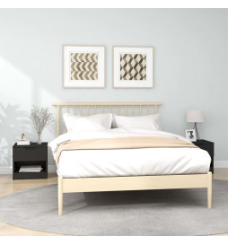 Tables de chevet 2 pcs Noir...