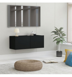 Meuble TV Noir 80x30x30 cm...