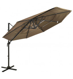 Parasol à 4 niveaux avec...