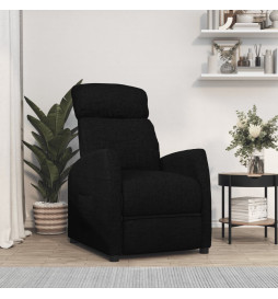 Fauteuil inclinable Noir Tissu