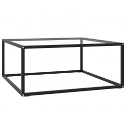 Table basse Noir avec verre...