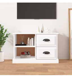 Meuble TV blanc brillant...