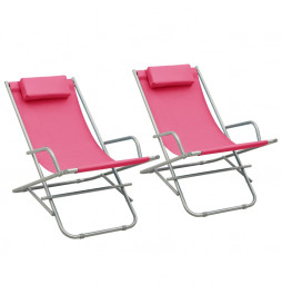 Chaises à bascule 2 pcs...