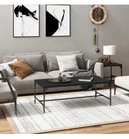 Table basse Noir 100x50x35...