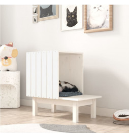 Maison pour chat Blanc...