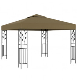 Tonnelle 3x3 m Taupe 180 g/m²