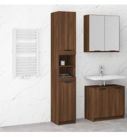 Armoire de bain Chêne...