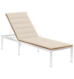 Chaise longue avec coussin...
