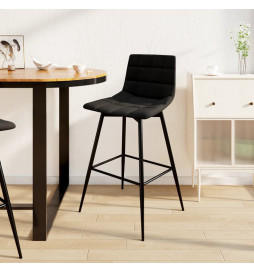 Tabouret de bar Noir Velours