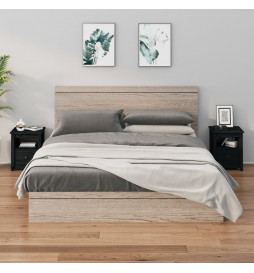 Tables de chevet 2 pcs Noir...