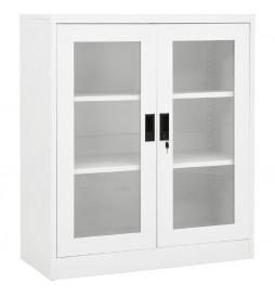 Armoire de bureau Blanc...