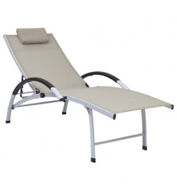 Chaise longue Aluminium...
