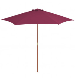 Parasol avec mât en bois...