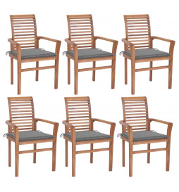 Chaises à dîner 6 pcs avec...