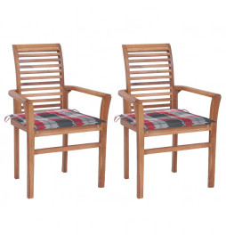 Chaises à dîner 2 pcs avec...
