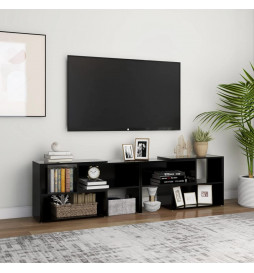 Meuble TV Noir 149x30x52 cm...
