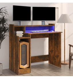 Bureau et lumières LED...