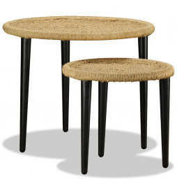 Table basse 2 pcs jute...