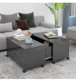 Table basse Gris brillant...