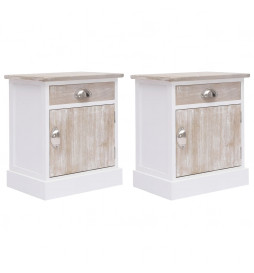 2 pcs Tables de chevet...