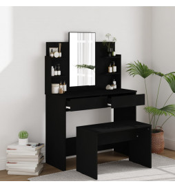 Coiffeuse avec miroir noir...