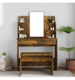 Coiffeuse avec miroir Chêne...