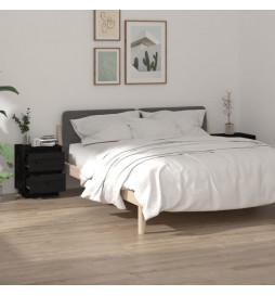 Tables de chevet 2 pcs Noir...
