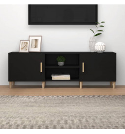 Meuble TV Noir 150x30x50 cm...