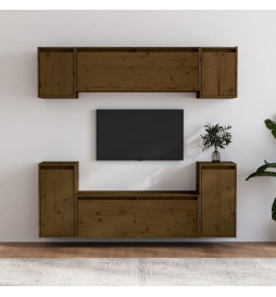 Meubles TV 6 pcs Marron...