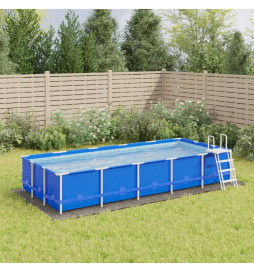 Bâche de piscine gris clair...
