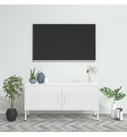 Meuble TV Blanc 105x35x50...