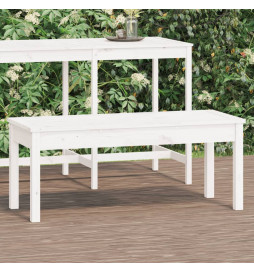 Banc de jardin blanc...
