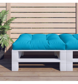 Coussin de palette bleu...