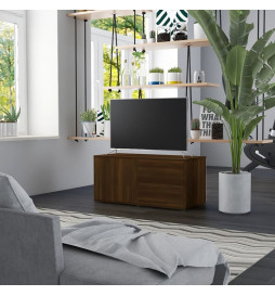 Meuble TV Chêne marron...