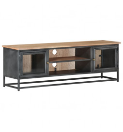Meuble TV Gris 120x30x40 cm...