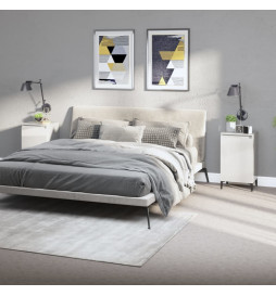 Tables de chevet 2pcs blanc...