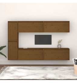 Meubles TV 6 pcs Marron...