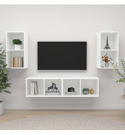 Meubles TV muraux 4 pcs...