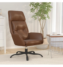 Chaise de relaxation Marron...