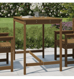 Table de jardin marron miel...