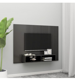 Meuble TV mural Gris...