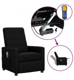 Fauteuil de massage Noir Tissu