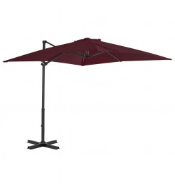 Parasol déporté avec mât en...