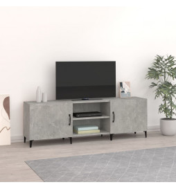 Meuble TV gris béton...