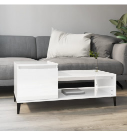 Table basse Blanc brillant...