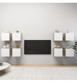 Meubles TV muraux 8 pcs...