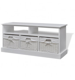 banc de stockage Aarau blanc